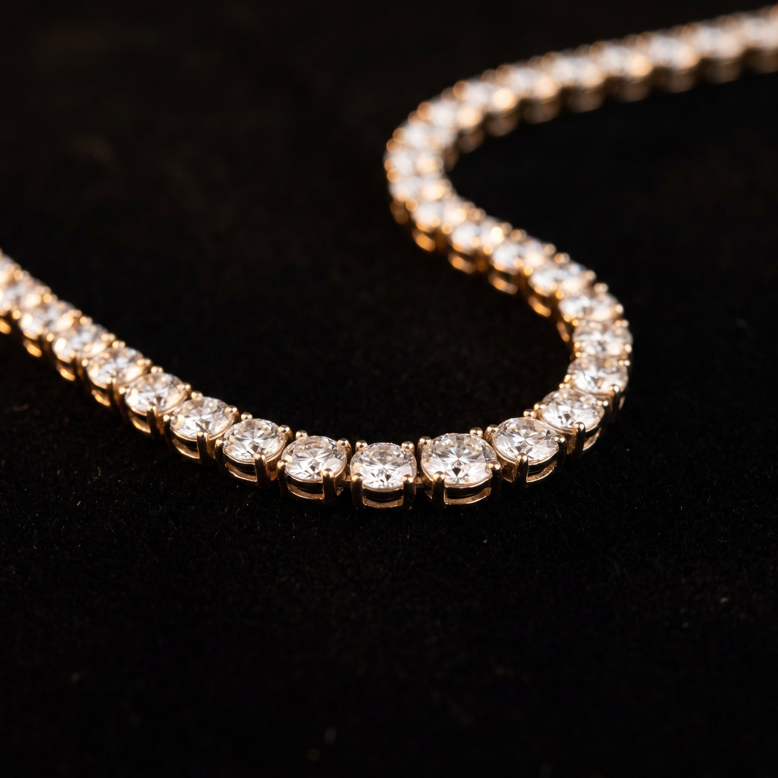 Diamond riviere necklace