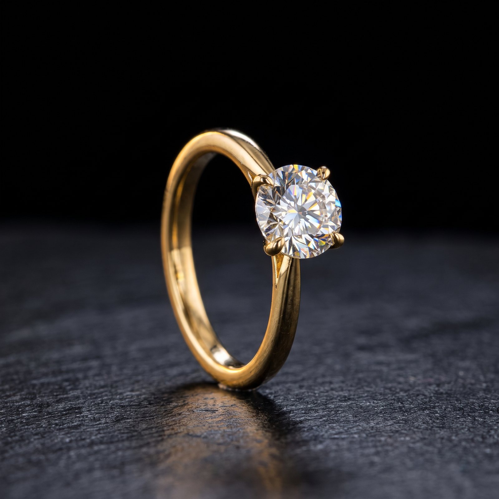 Solitaire diamond ring